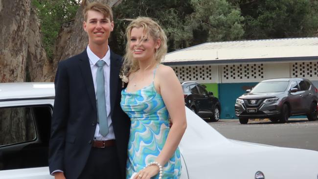 Marlin Entriken and Ella Tracey at the Hervey Bay State High School formal.