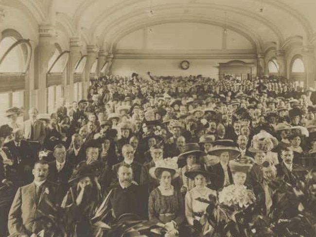 An undated function in the ballroom in the early 1900s. Picture: State Library of Victoria.