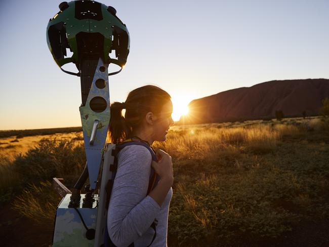 Google’s StreetView cameras at Uluru-Kata Tjuta National Park.