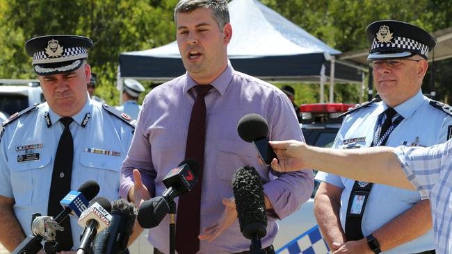 Assistant Commissioner Codd (right) said he believed the hub policing model was the “future in urbanised areas”. Picture: Mike Batterham.