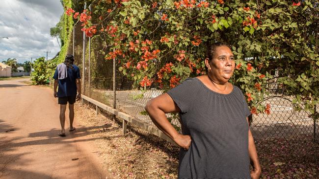 Kulaluk Community leader Helen Secretary is one of 38 residents suing the NT Government following a police operation at the Aboriginal community last year. Picture: Glenn Campbell