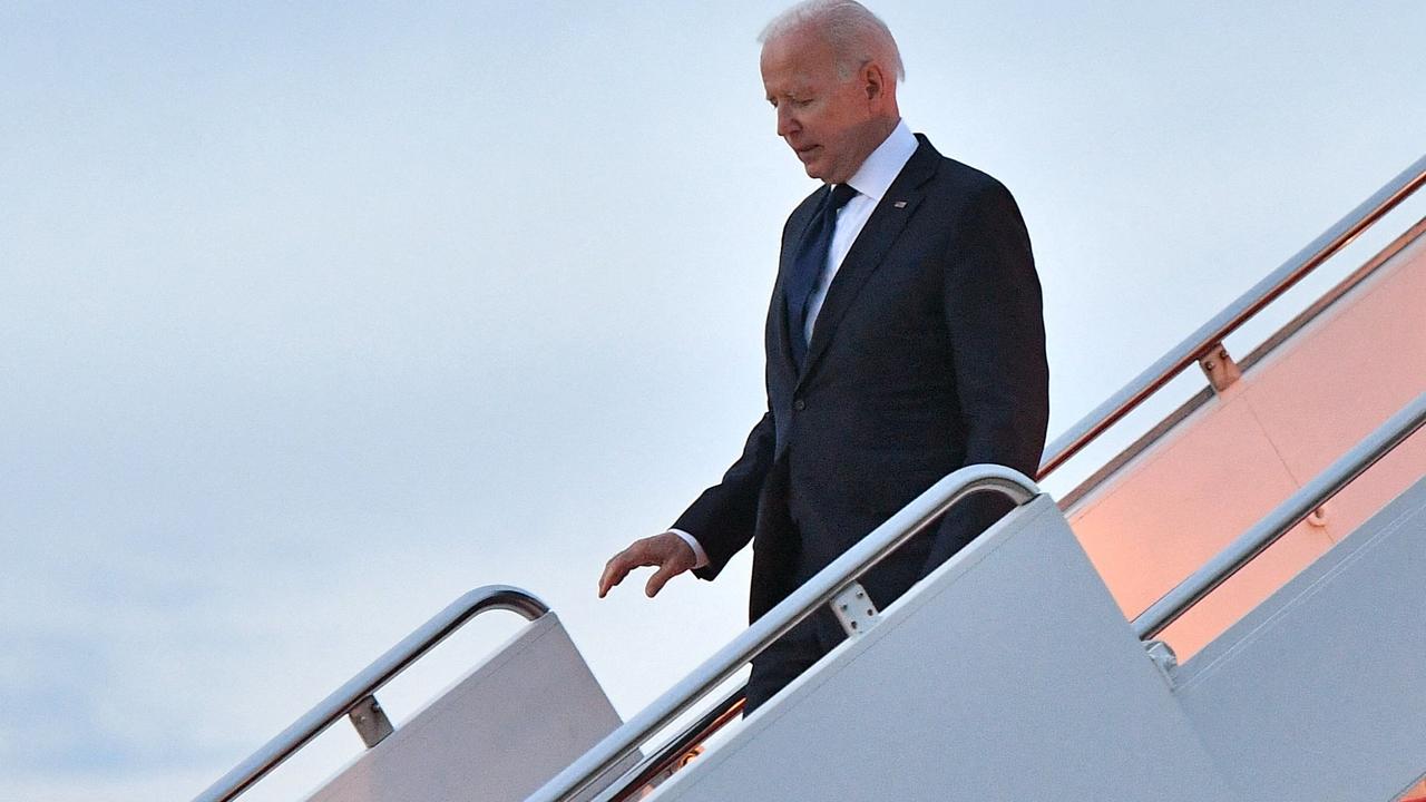 Mr Biden is about to head overseas to meet with foreign leaders for the first time. Picture: Mandel Ngan/AFP