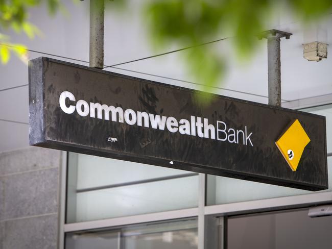 ADELAIDE, AUSTRALIA - NewsWire Photos NOVEMBER 15, 2021: The Commonwealth Bank Signage and Logo at the Rundle Mall Branch, Adelaide, South Australia. Picture NCA NewsWire / Emma Brasier.