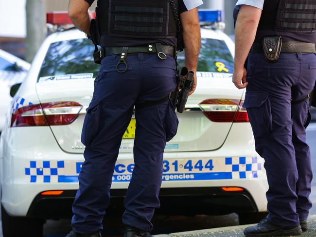 SYDNEY, AUSTRALIA , NSW Police Force general generic stock GV breaking news police tape image at the Headquarters in Surry Hills, Sydney Australia. Picture: NCA Newswire / Gaye Gerard