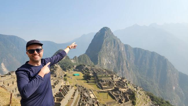 Velocity Frequent Flyer CEO Nick Rohrlach at Machu Picchu.