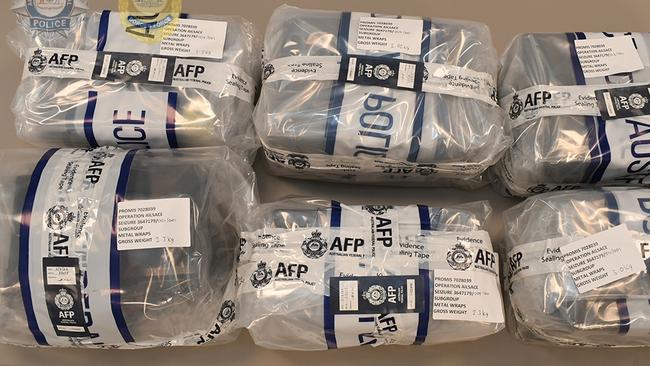 The illicit drugs were discovered inside an industrial wooden lathe that was shipped from Canada in December. Picture: Australian Federal Police