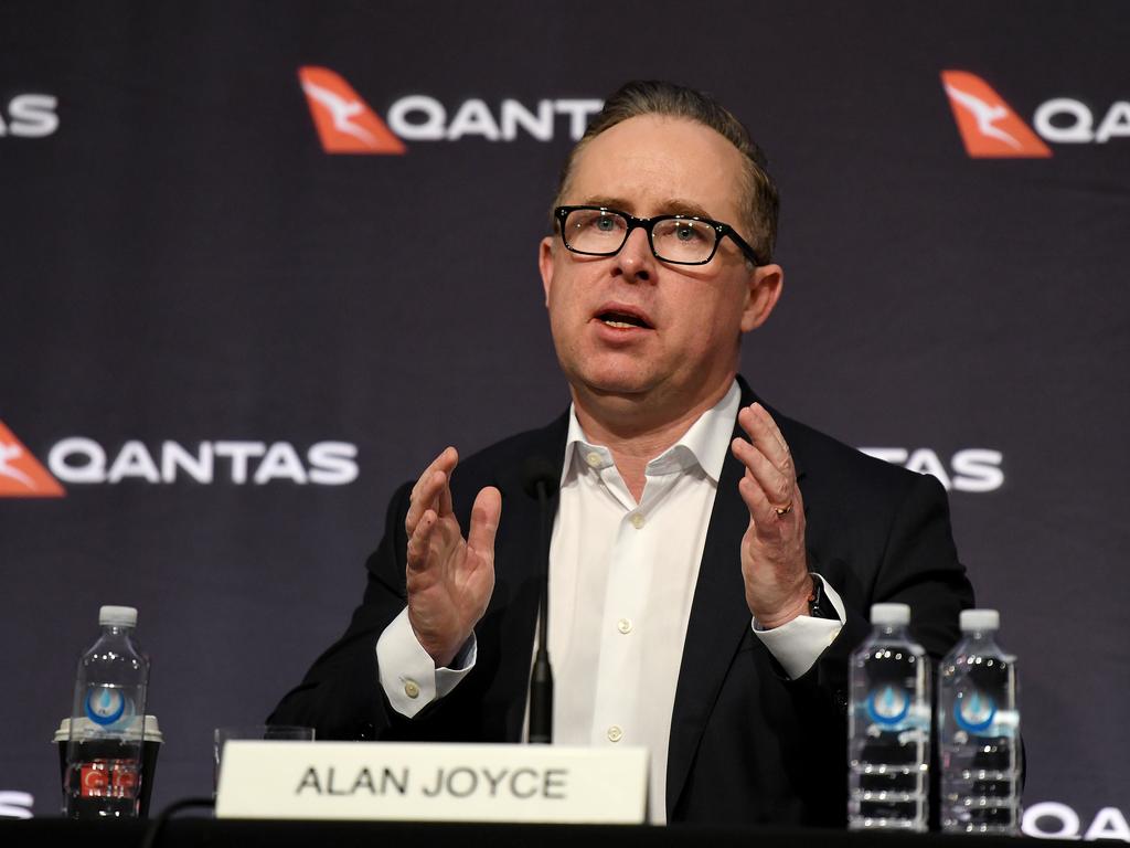 Qantas CEO Alan Joyce. Picture: AAP Image/Bianca De Marchi