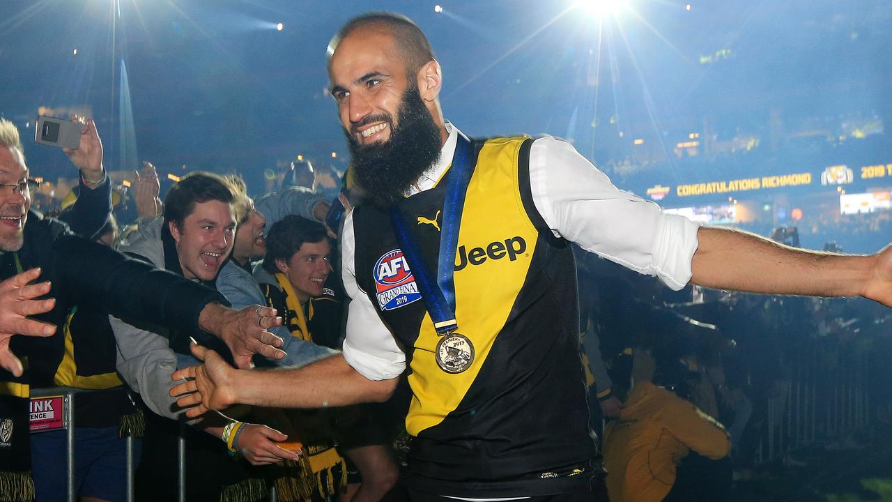 Bachar Houli after the 2019 AFL Grand Final match between the Richmond Tigers and the GWS Giants at the MCG on September 28, 2019 in Melbourne, Australia. Picture: Mark Stewart