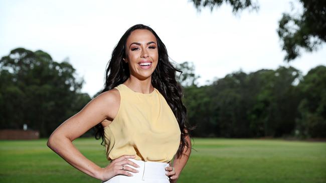 Married at First Sight's Natasha Spencer, who is an ambassador for Purple Ribbon. Picture: Tim Hunter.