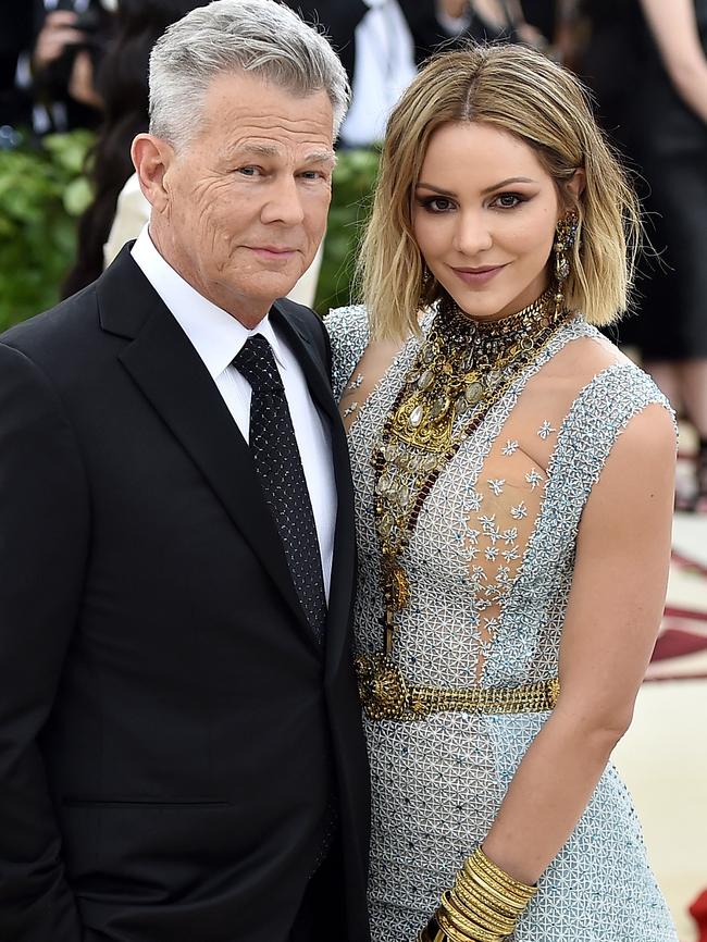 David Foster and Katharine McPhee attend the Met Gala in New York in 2018. Picture: Getty Images