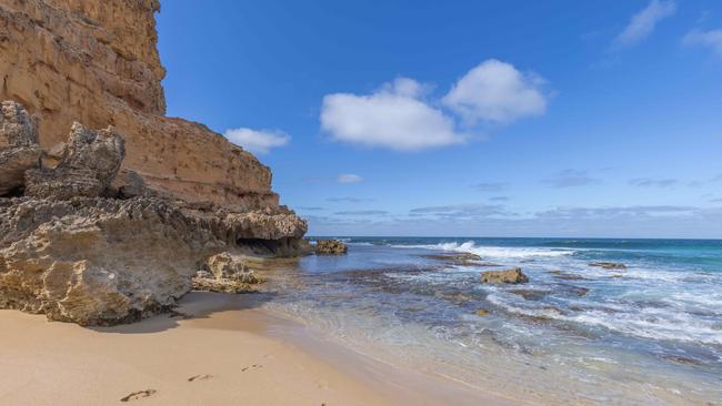 Young Khai Cowley lost his life at this surf break at Ethel Beach on Thursday. Picture: NCA NewsWire / Ben Clark