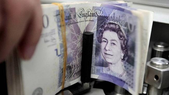 The British pound hit its weakest level ever against a basket of currencies.