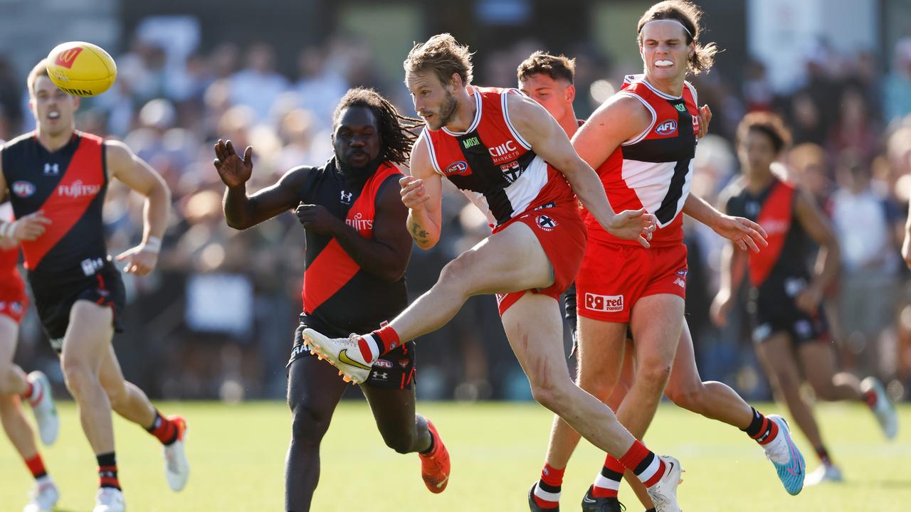 Anthony McDonald-Tipungwuti returns to the Bombers attack in 2023. Picture: Michael Willson/AFL Photos