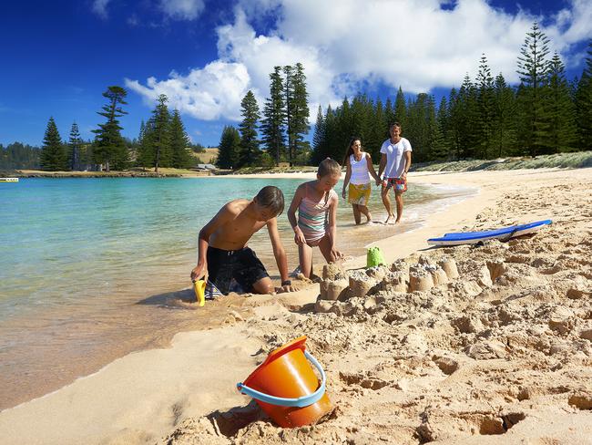 Family friendly Emily Bay at Norfolk Island. Picture: Supplied