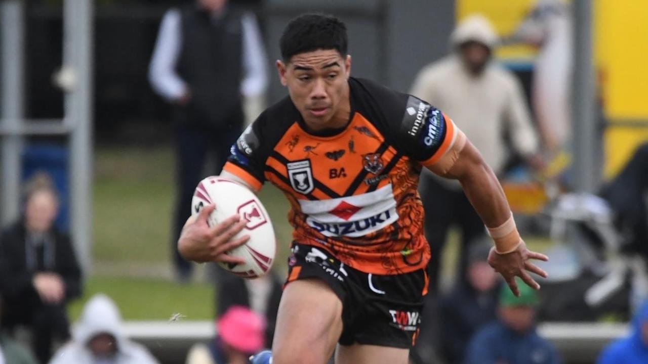 Haele Finau in action for Storm feeder side Brisbane Tigers.