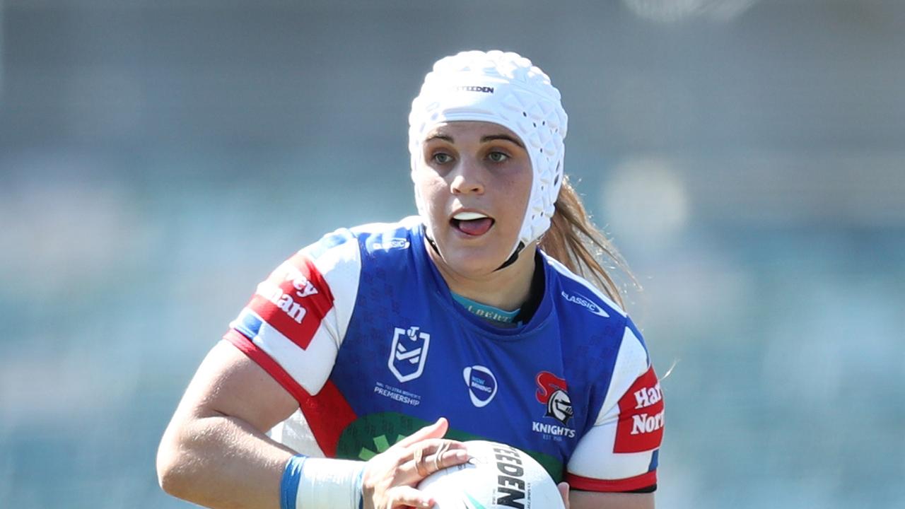 Jesse Southwell led the way as Newcastle jumped to the top of the NRLW ladder. Picture; Jason McCawley/Getty Images