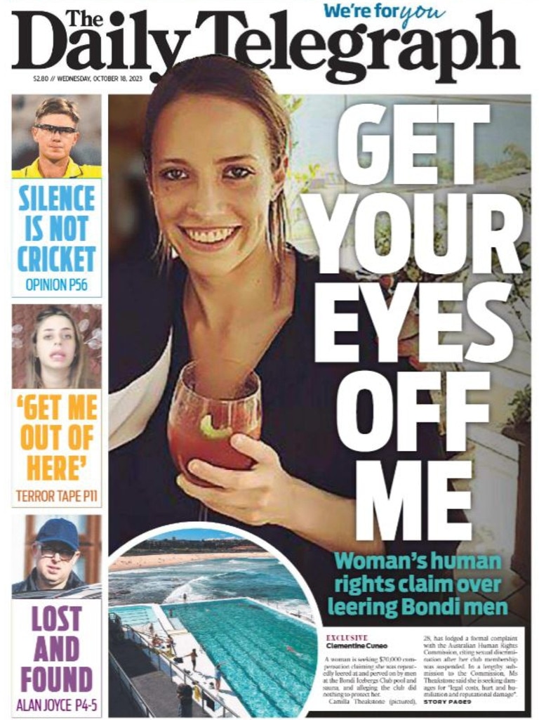 Camilla Theakstone Complained To School After Boys ‘hissed At Her At Bondi Beach Daily Telegraph 6810
