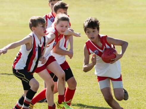 Caiden Cleary playing for the Newtown Swans. Picture: Supplied