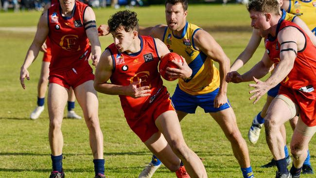 Flinders Park’s James Schwarz has been a standout this season. Picture: Brenton Edwards