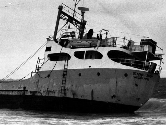 Lost at sea: The MV Blythe Star.