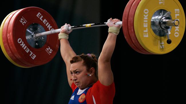 Russia's Nadezhda Yevstukhina.