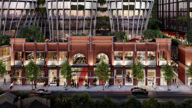 An artist's impression of the revamped plans for a major redevelopment of the jam factory precinct in Prahran. Picture: Supplied