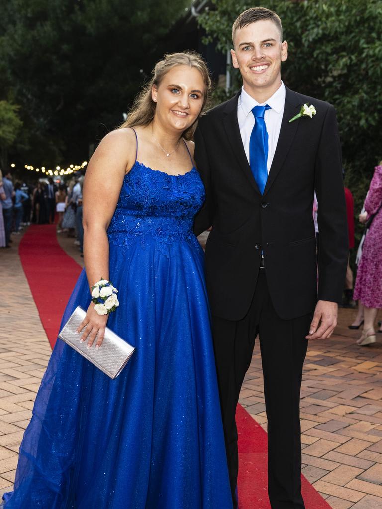 Sarah McNeil and Wil Cook at Fairholme College formal, Wednesday, March 29, 2023. Picture: Kevin Farmer