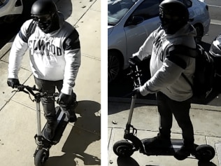 The man was last seeing riding away on his Dualtron Eagle e-scooter in Pascoe Vale. Picture: Victoria Police.