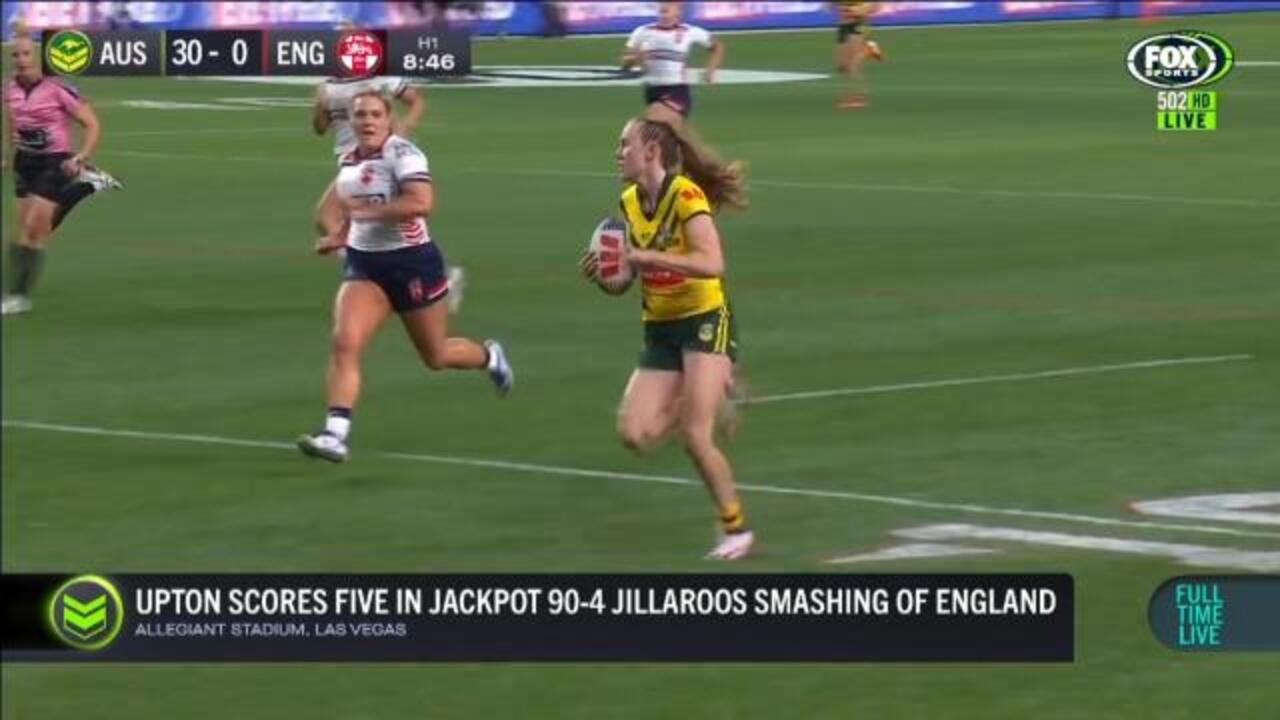 Jillaroos viciously THUMP England by 86!