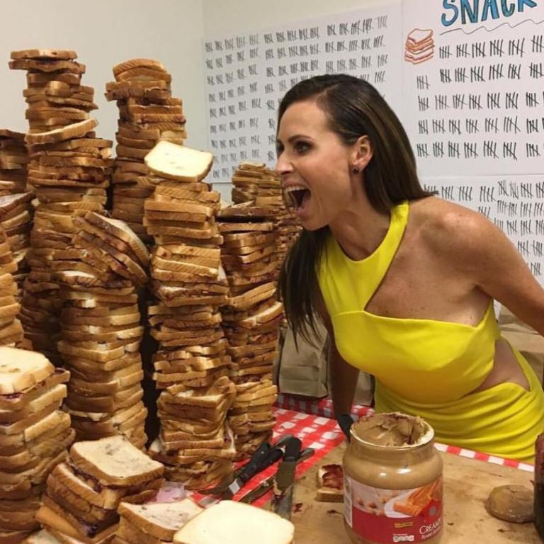 Minnie Driver, "With all the sandwiches Jimmy Kimmel's mom made. Thanks Mrs Kimmel!" Picture: Instagram