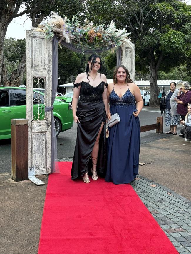 Students arrive at the Hervey Bay State High School formal.