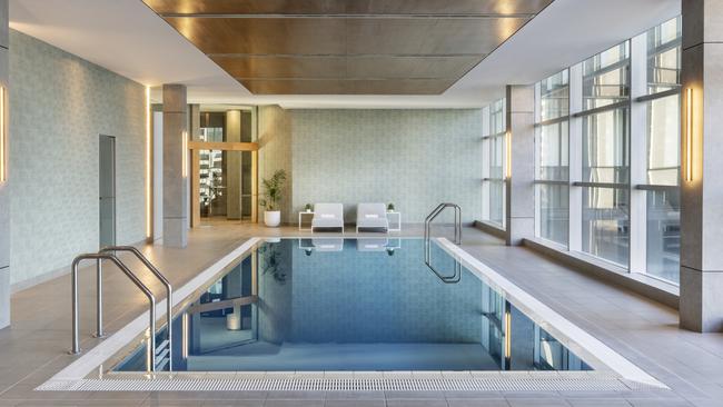 The indoor pool.