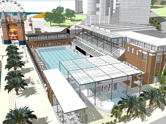 Artists impression of the North Sydney Olympic Pool. Picture: North Sydney Council