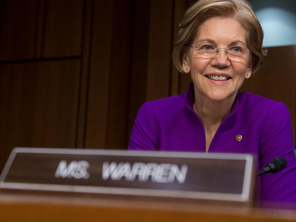 US Senator Elizabeth Warren, Democrat of Massachusetts. Picture: AFP