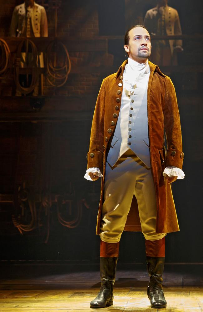 Lin-Manuel Miranda starring as Hamilton.