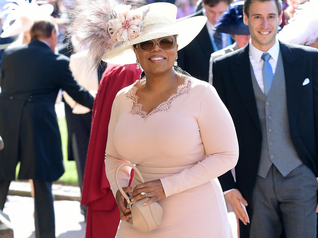 Sources claim the couple’s new accommodation was teed up by American talk show queen Oprah Winfrey, who was one of many famous faces in attendance at the couple’s 2018 nuptials. Picture: Ian West/PA Wire