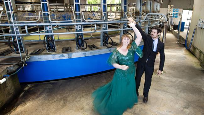 Southwest Victorian farmers Zoe Greenslade and Sam Kermond are part of the organising committee for the region’s annual charity ball. Picture: Zoe Phillips