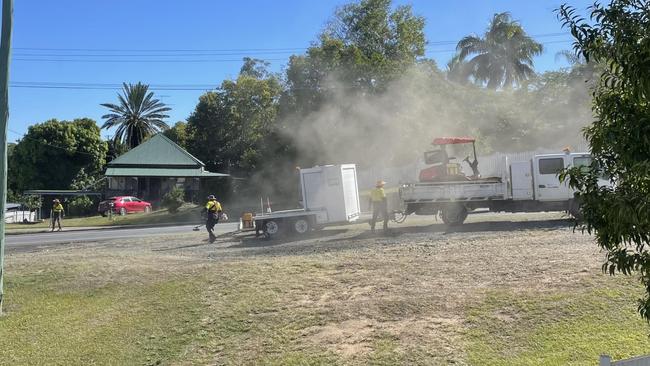 Vehicles using the stretch of land were regularly kicking up dust and causing further deterioration.