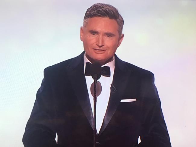 Dave Hughes hosts the 2017 Logies. Picture: Channel 9