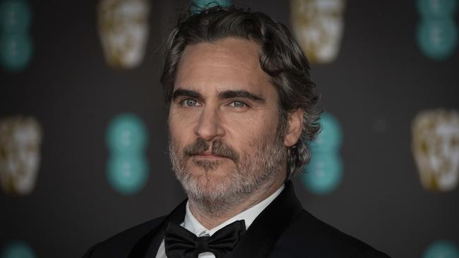 Actor Joaquin Phoenix at the BAFTA awards.