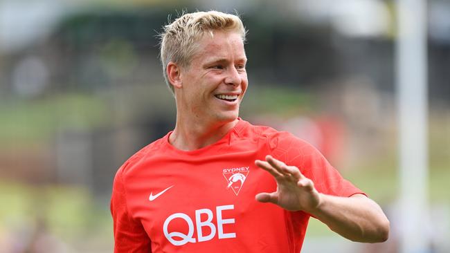 Isaac Heeney has been promised more midfield time. Picture: Mark Jesser/AFL Photos via Getty Images