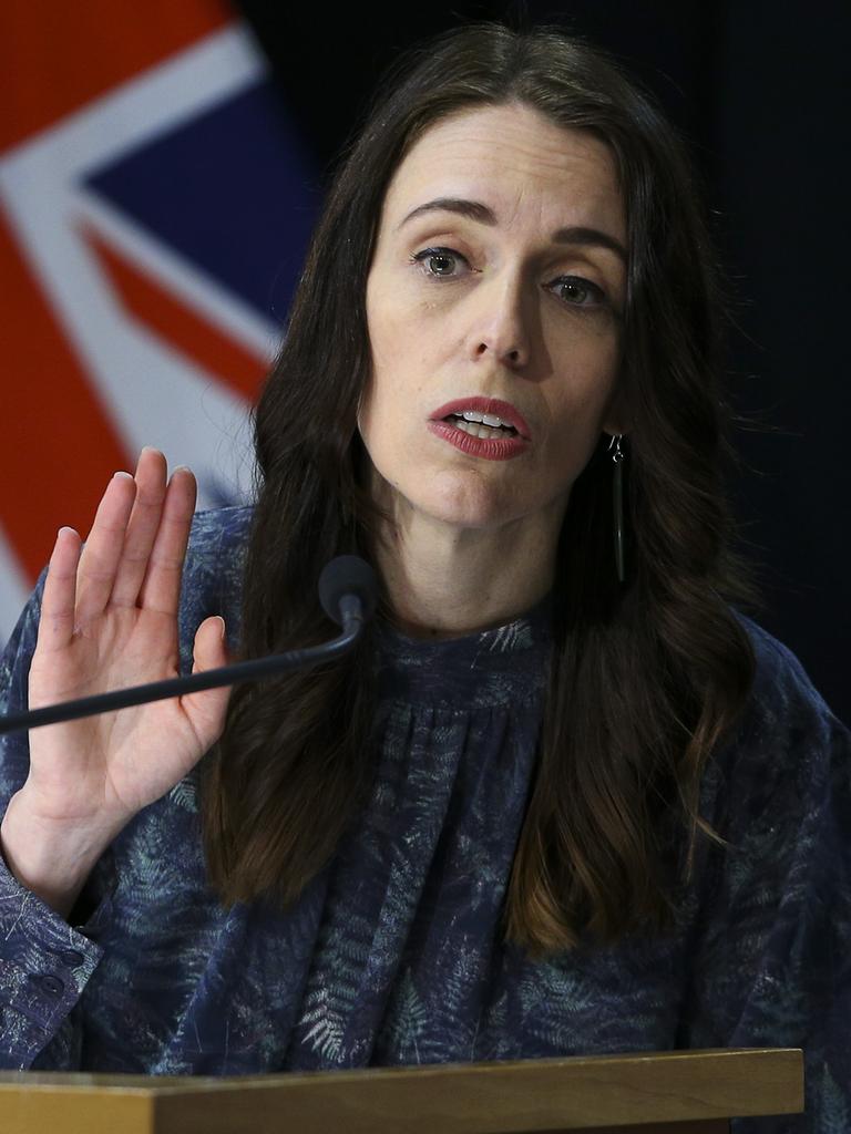 Prime Minister Jacinda Ardern is facing an outbreak of COVID-19 cases after New Zealand went more than 100 days without one. Picture: Hagen Hopkins/Getty Images.