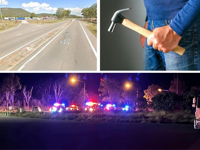 Two crashes and a frightening hammer attack took place in the Townsville region overnight. Pictures: Supplied.