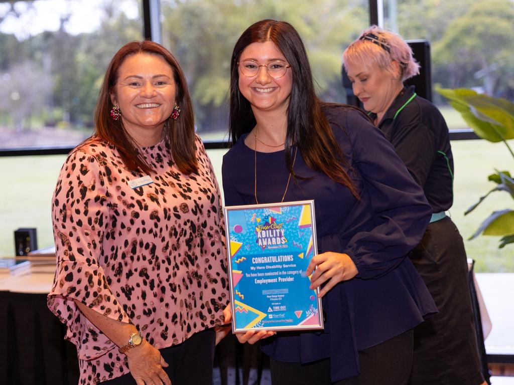 Community Organisation winner My Hero Disability Services at Fraser Coast Abilities Award.