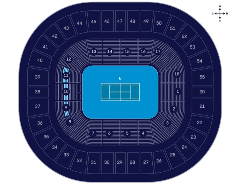 Champions Rooftop tickets get you access to these seats at Rod Laver Arena.