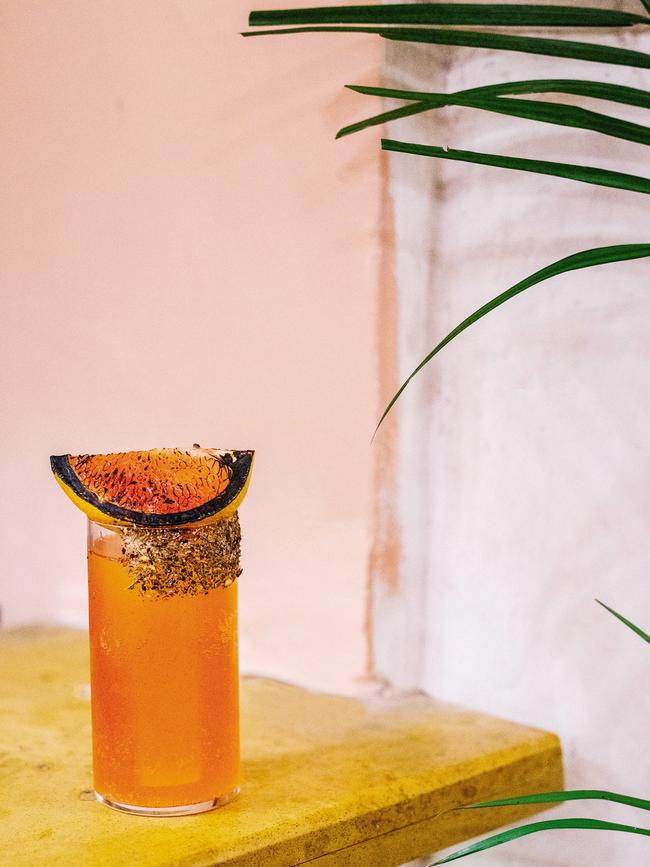 A Love Story with agave spirit and grapefruit at the Johri. Picture: Elise Hassey.