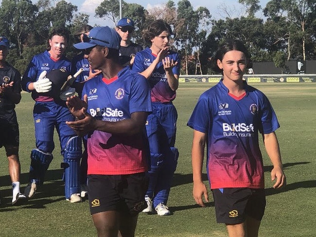 Frankston Peninsula openers Thivi Salwathura and Charlie Costa put on 144 against Casey South Melbourne.