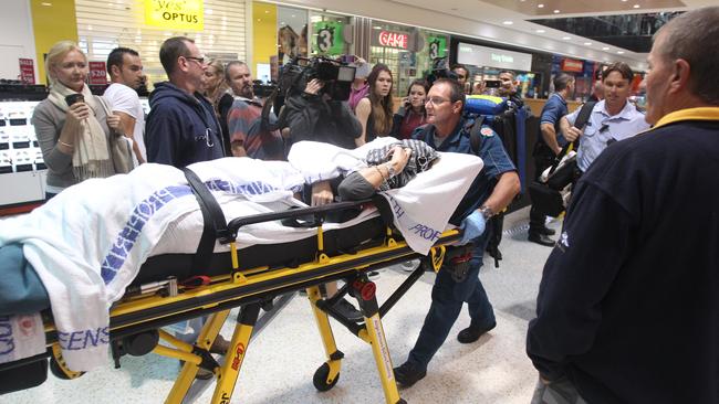 Kathy Devitt was caught in the crossfire at Robina Town Centre