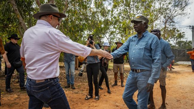 Prime Minister Anthony Albanese is attending the Garma festival. Picture: Tamati Smith/Getty Images