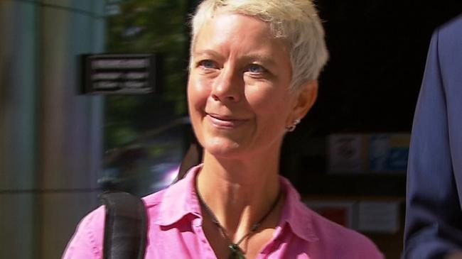 Tina Kristine Regecova leaving court. Picture: 7 News Gold Coast